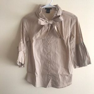 NWOT BCBGMAXAZRIA tie neck blouse shirt
